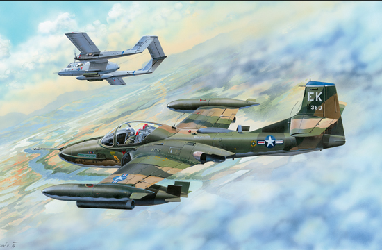 1/48 US A-37B Dragonfly Light Ground-Attack Aircraft