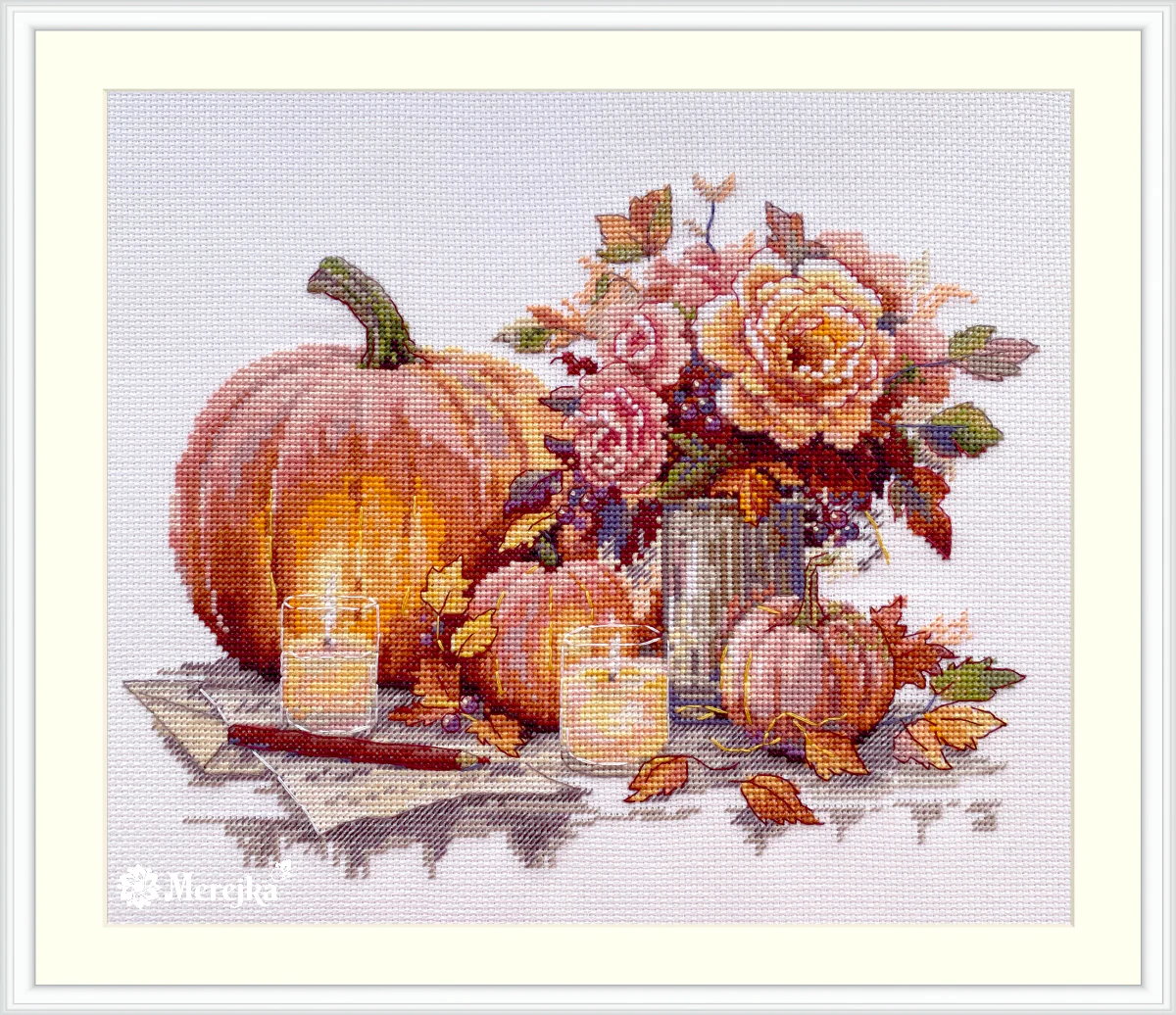 Merejka ชุดปักครอสติช Still Life with Pumpkins
