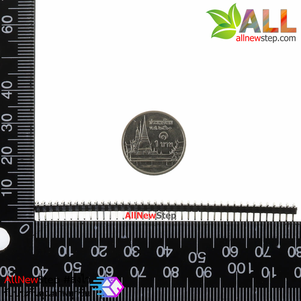 ก้างปลา 1X40P 2.0mm pitch single row connector ขาแบบฉาก
