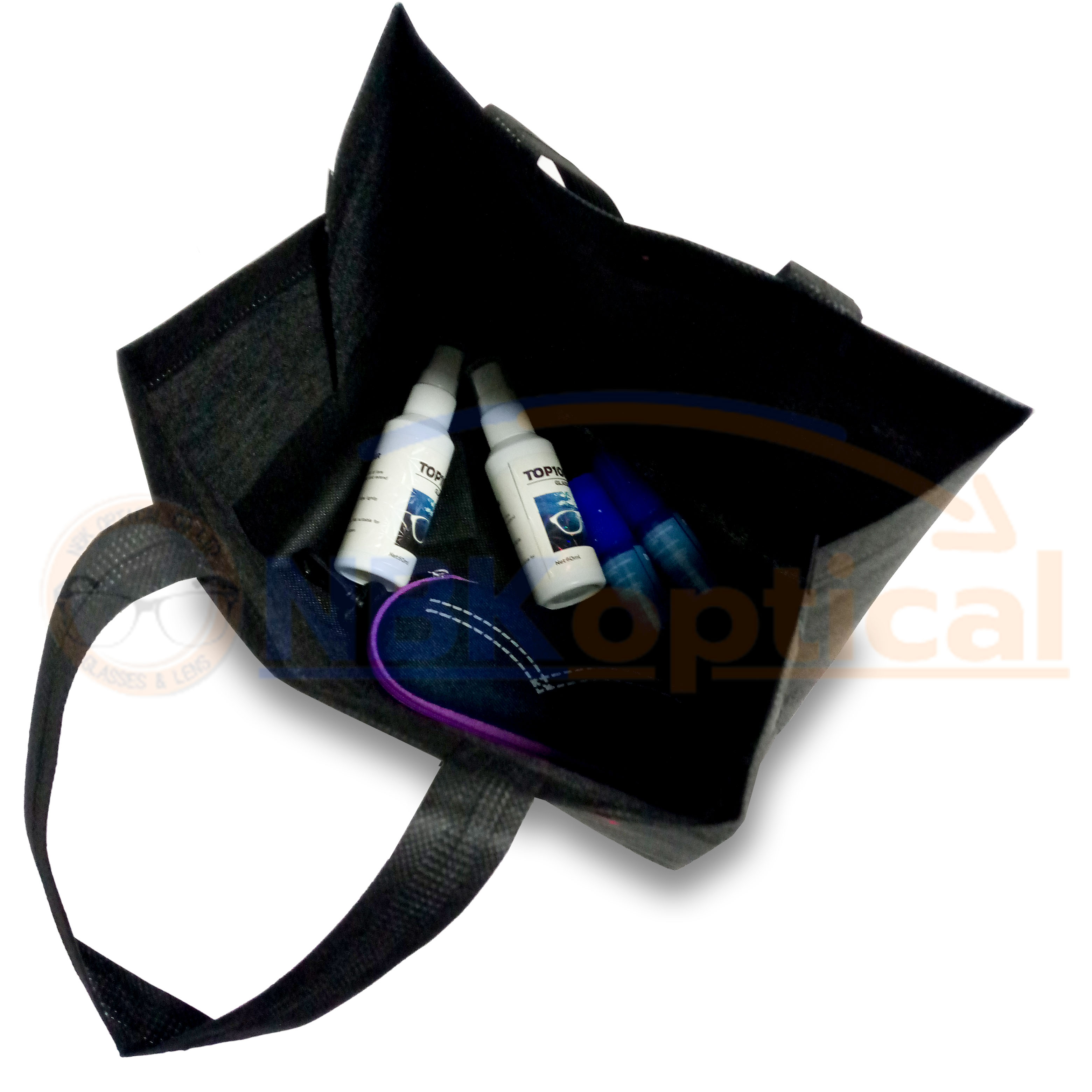 กระเป๋าผ้า (เส้นใยทอ PP) ใส่แว่นตา แพ็ค10ใบ 150 บาท