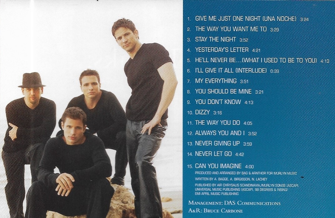 Used CD,98 Degrees - Revelation (A+)(2000)(Japan)