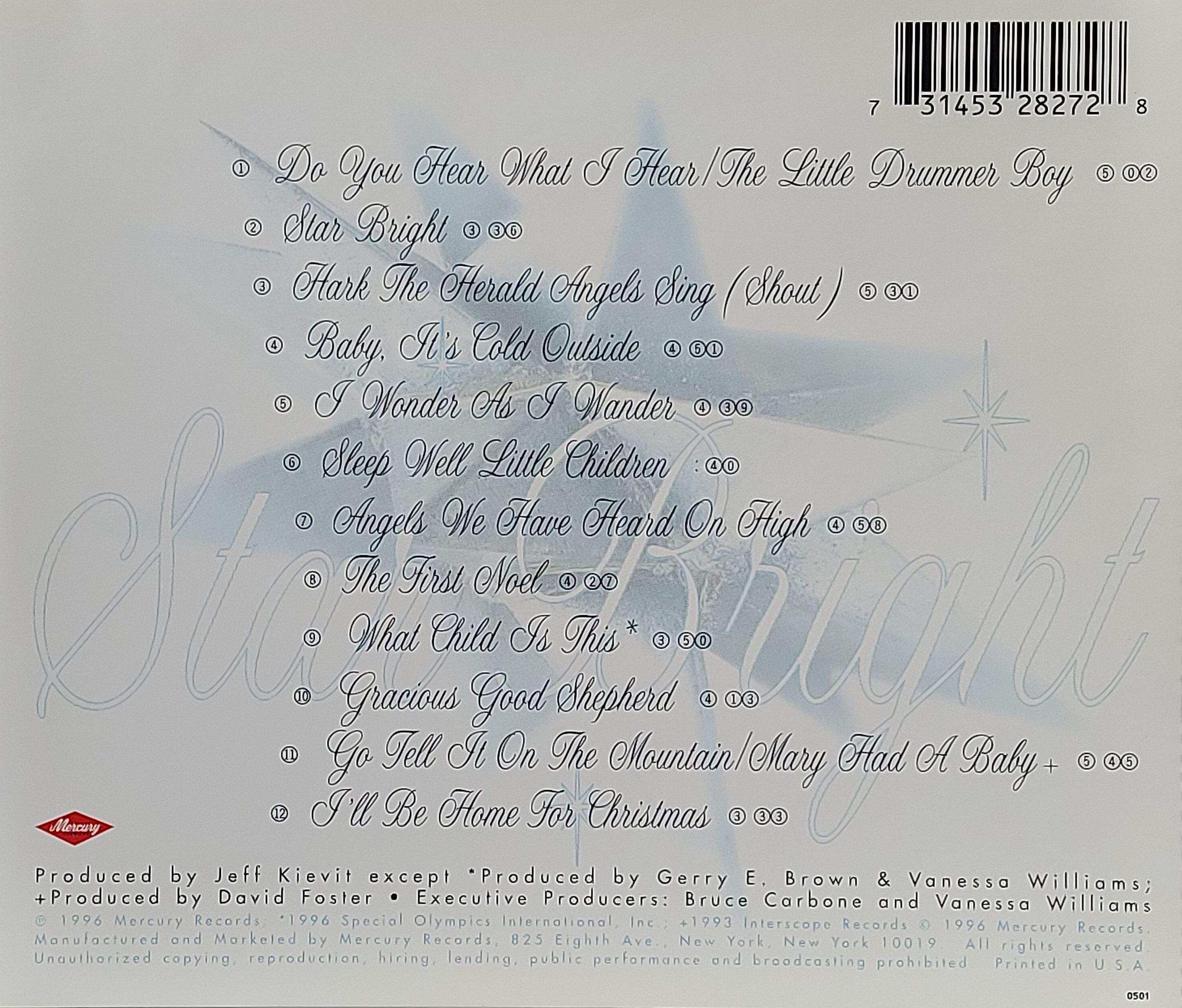 Used CD,Vanessa Williams - Star Bright (A+)(1996)(USA)