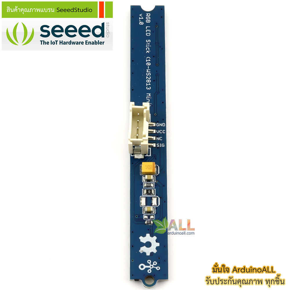 โมดูลไฟ RGB WS2813 10 ดวง Grove - RGB LED Stick 10 - WS2813 Mini ของแท้จาก Seeed Studio