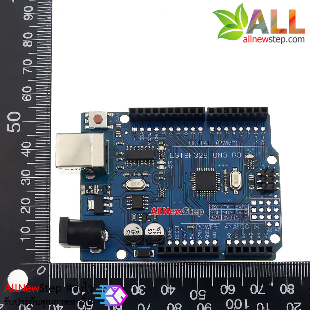 บอร์ด Uno R3 LGT8F328P บอร์ด UNO R3 ใช้ชิฟ LGT8F328P (Arduino-Compatible)