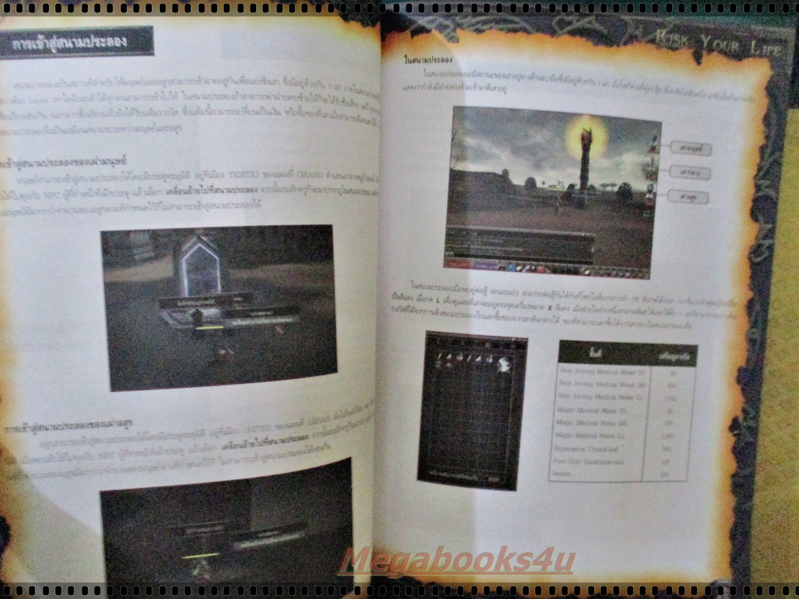 หนังสือคู่มือเกมส์ RISK YOUR LIFE R.Y.L