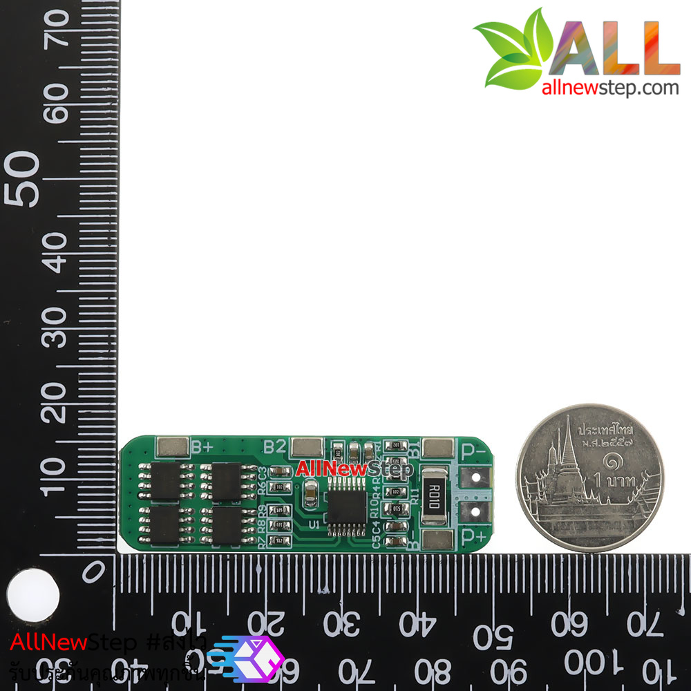 โมดูลชาร์จถ่าน Lithium 18650 จำนวน 3ก้อน 3S 10A 12V Lithium battery Charger Protection Board Module for 18650