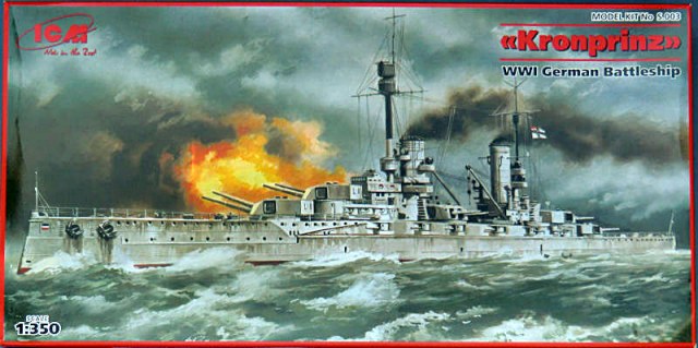 1/350 Kronprinz WWI German Battleship