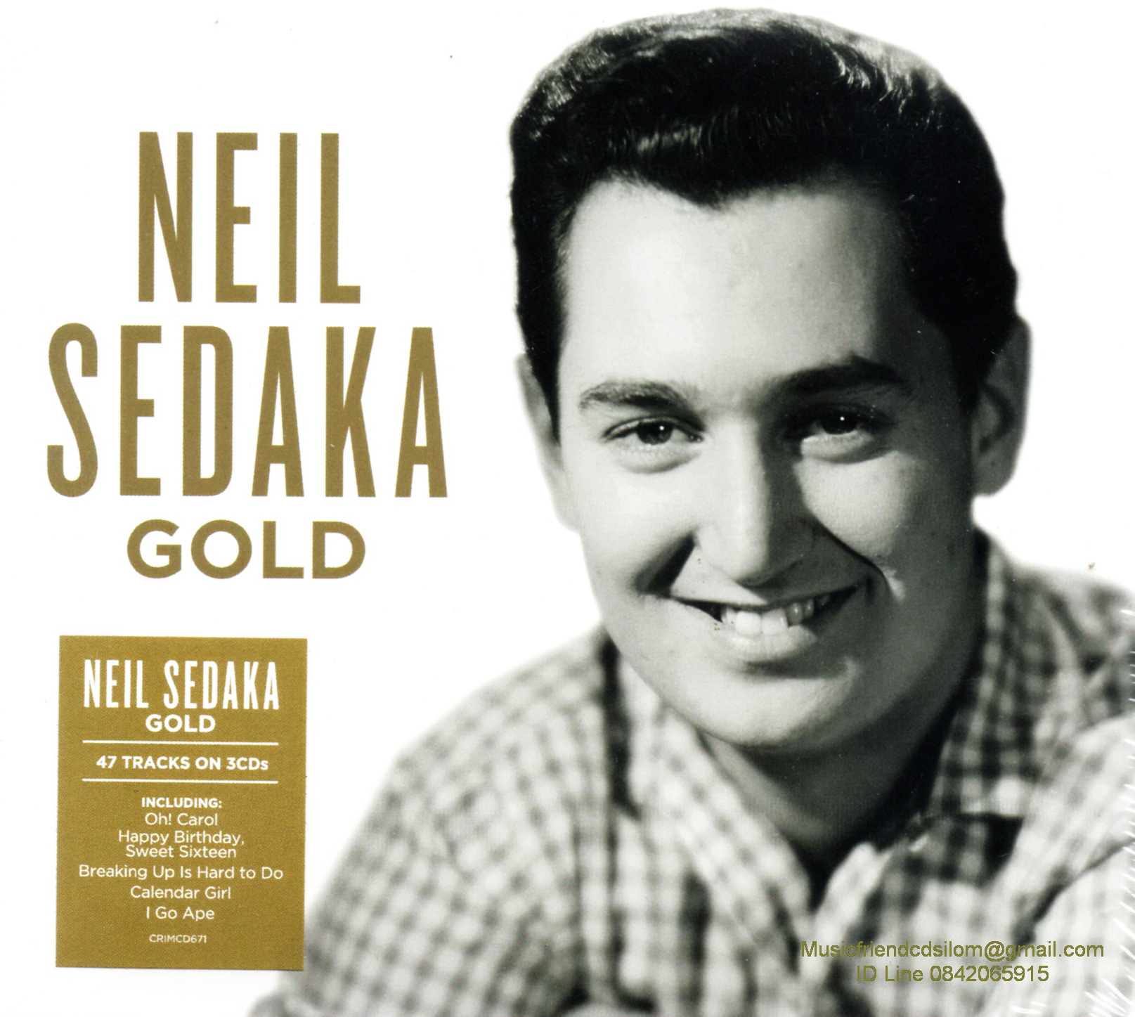 CD,Neil Sedaka – Gold (3CD)(Oldies 50 60)(EU)