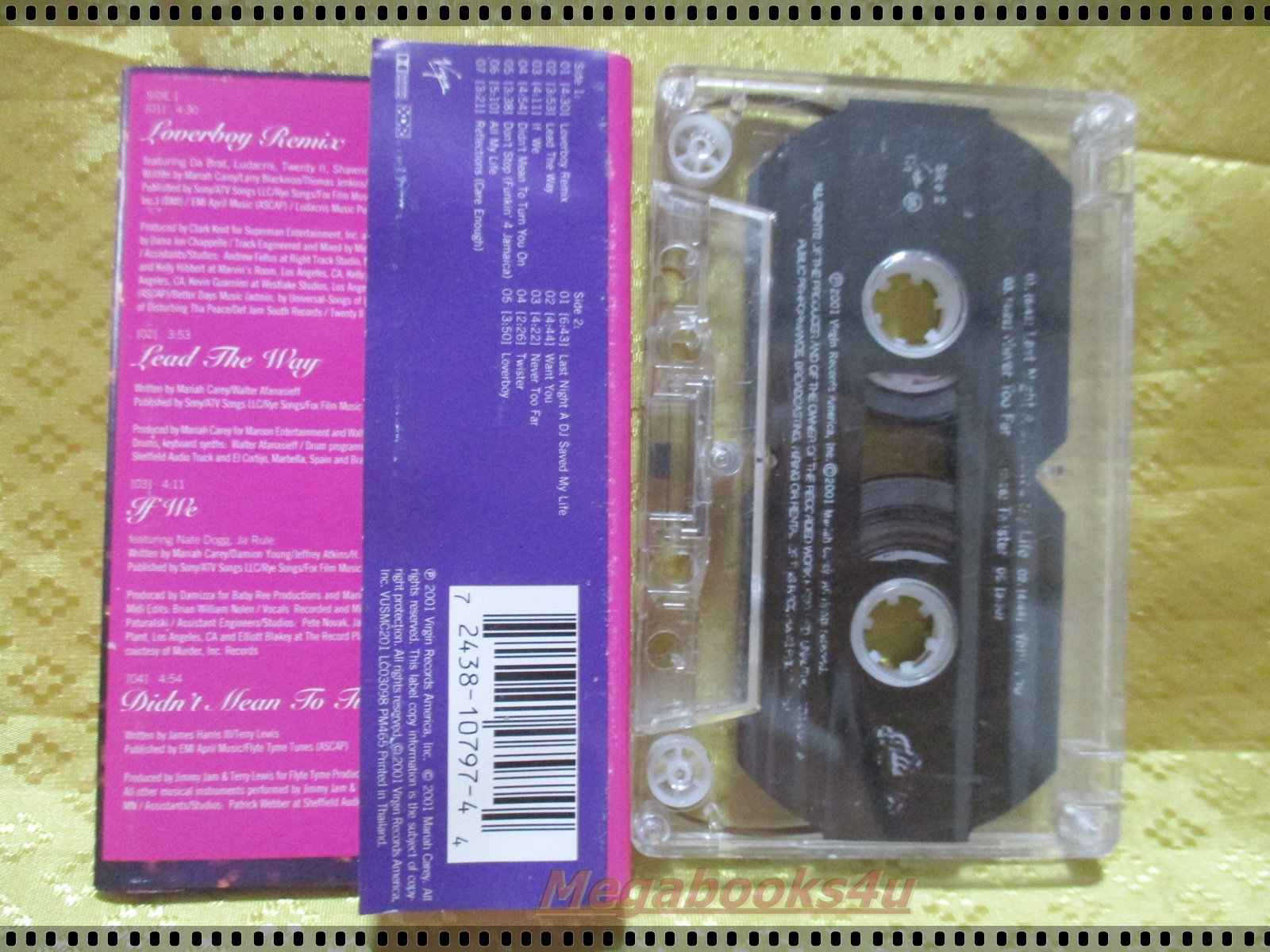 เทปเพลงสากล MARIAH CAREY อัลบั้ม GLITTER