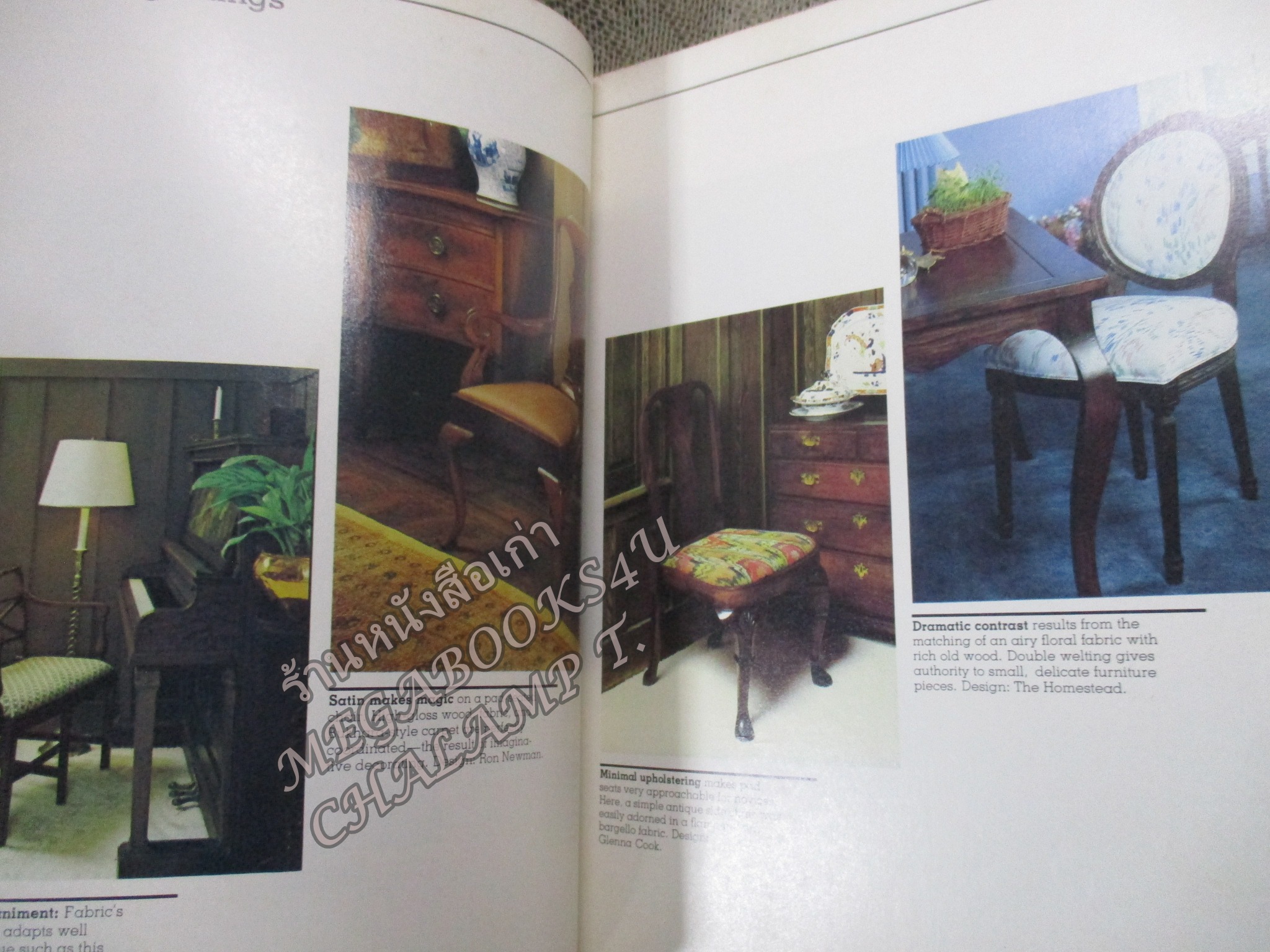 FURNITURE UPHOLSTERY / REPAIR, SIMPLIFIED TECHNIQUES, FABRIC SELECTION GUIDE /D.I.Y./ คู่มือซ่อมประจำบ้าน/ งานเฟอร์นิเจอร์