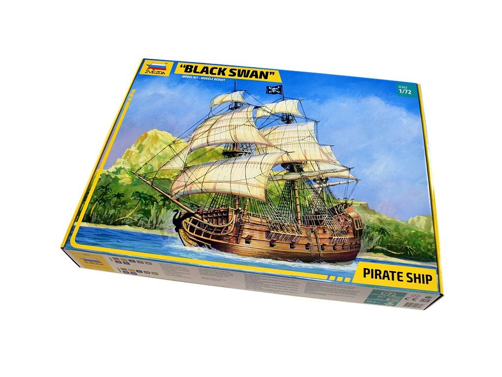 1/72 PIRATE SHIP "BLACK SWAN" + BONUS PARTs "BLACK PURL"