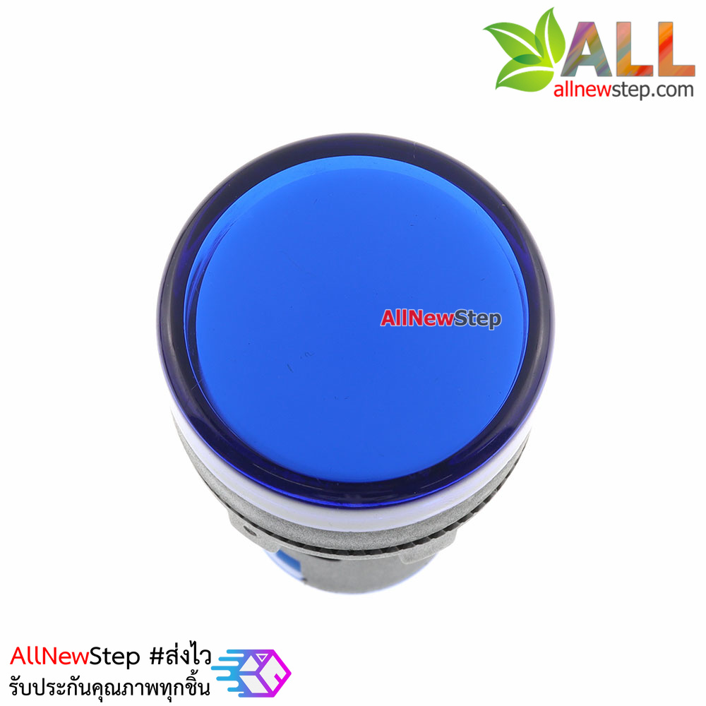 หลอดไฟสัญญาณ LED ขนาด 22 มม 220V Light Indicator Signal Pilot Lamp AC/DC 220V สีน้ำเงิน