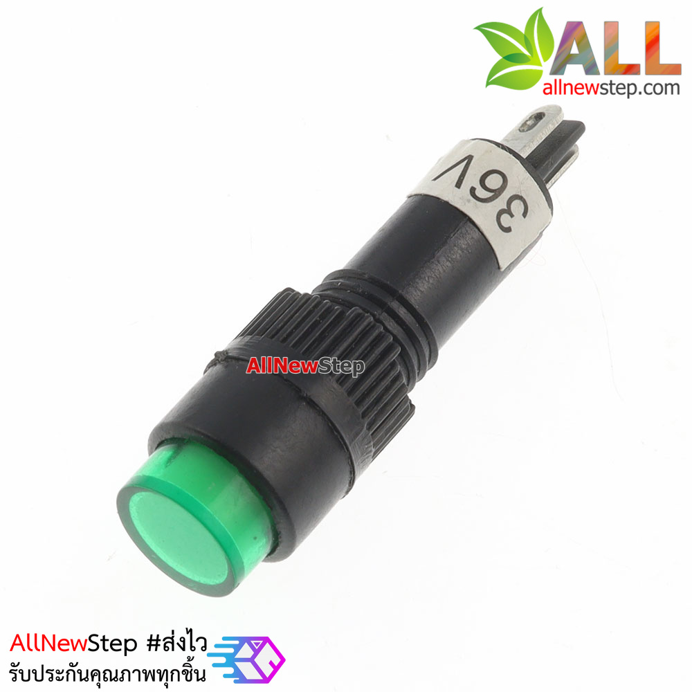 NXD-215 ไฟ LED signal สำหรับติดแผงควบคุม สีเขียว 36VDC