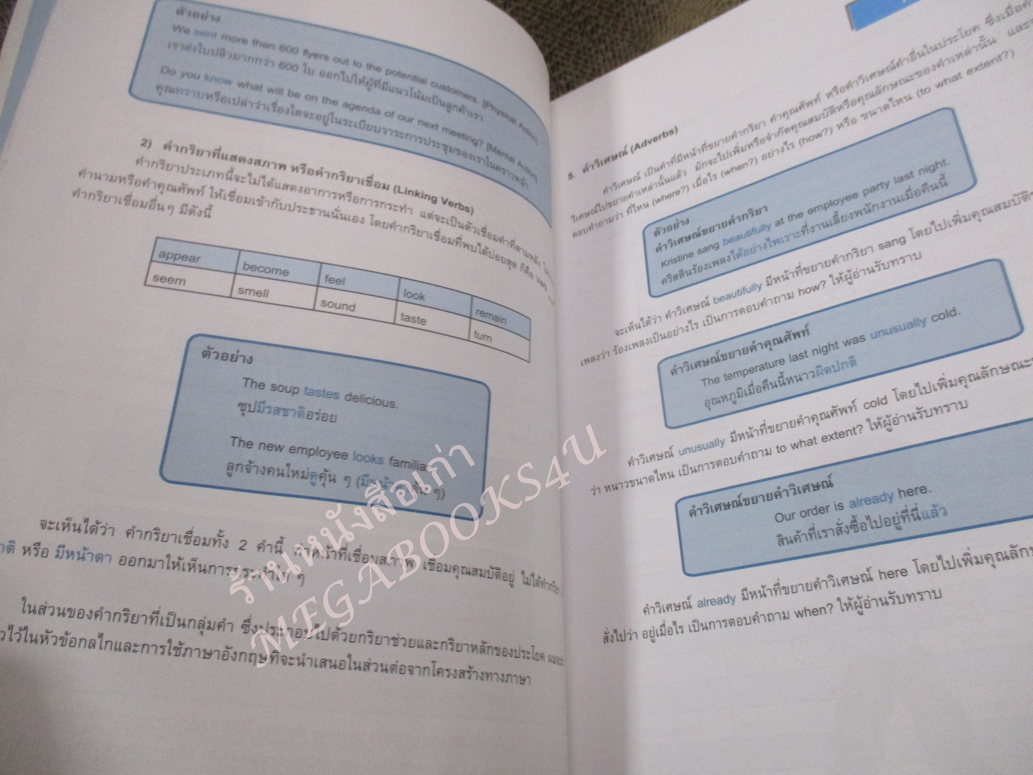 TOEIC เต็มแล้วเต็มอีก ESSENTIAL GRAMMAR FOR THE TOEIC TEST / มีรอยขีดเขียน / ช่วงหลังมีคราบน้ำ