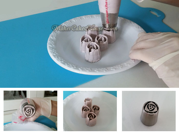 ชุดหัวบีบครีมดอกไม้แบบพิเศษ ( 4 แบบ )