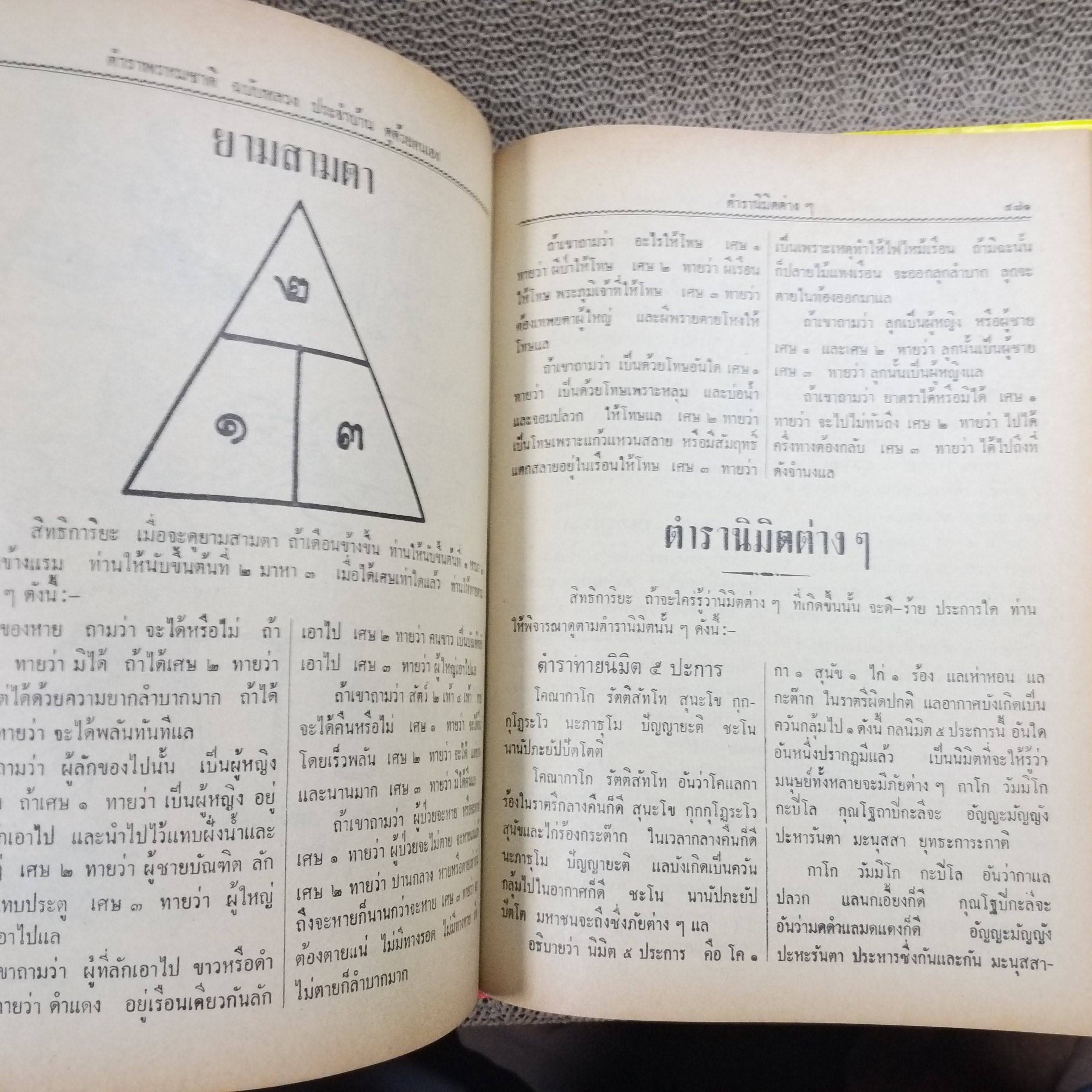 ตำราพรหมชาติ ฉบับหลวง สมบูรณ์ที่สุด ประจำบ้าน ดูดวงด้วยตนเอง มีภาพประกอบ 438 ภาพ ประชุมจากสรรพตำราโบราณ / อาจารย์อุระคินทร์ / กระดาษเหลืองตามเวลา
