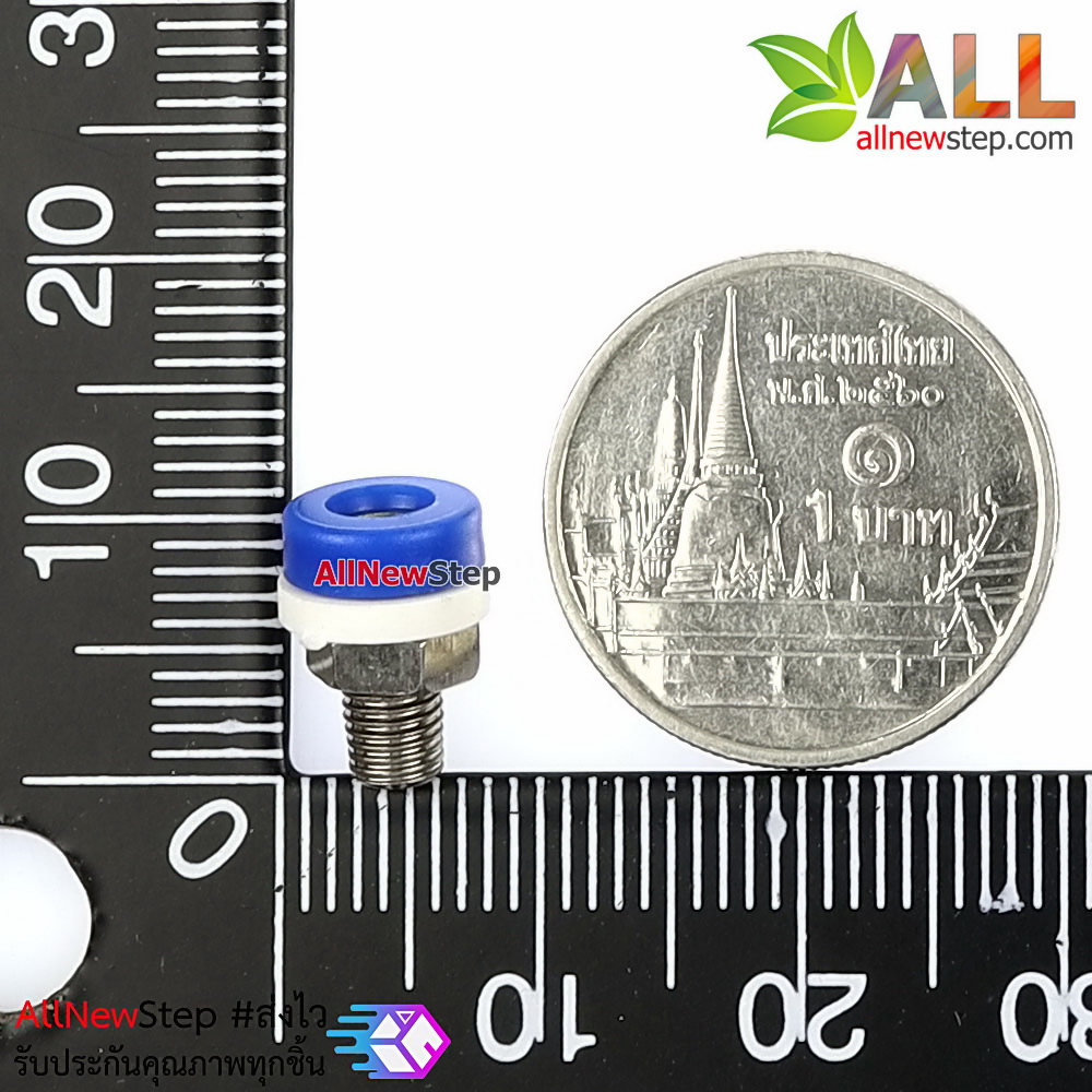 2mm Banana Jack Socket สีน้ำเงิน จำนวน 1 ชิ้น
