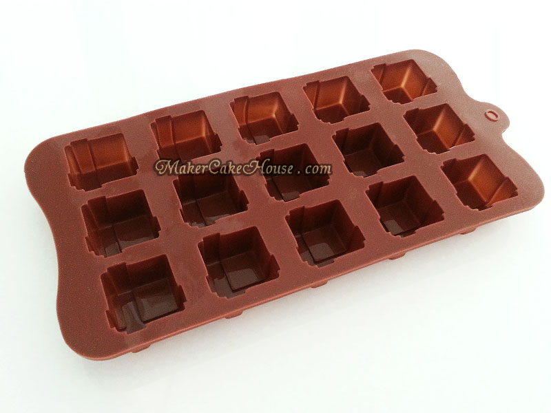 พิมพ์ซิลิโคนช็อกโกแลตหรือเค้ก รูปกล่องของขวัญ