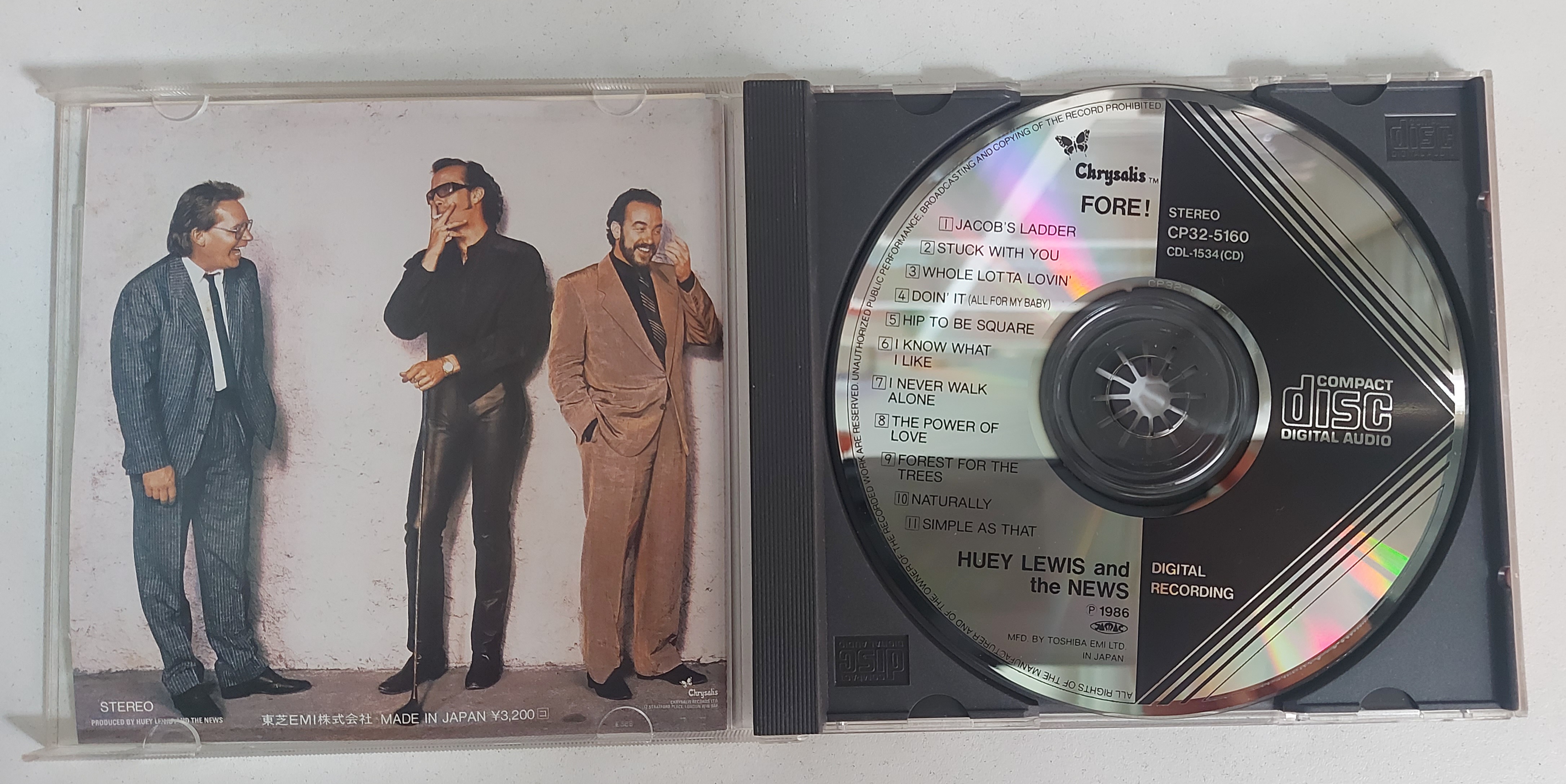 Used CD,Huey Lewis & The News - Fore! (A+)(1986)(Japan)