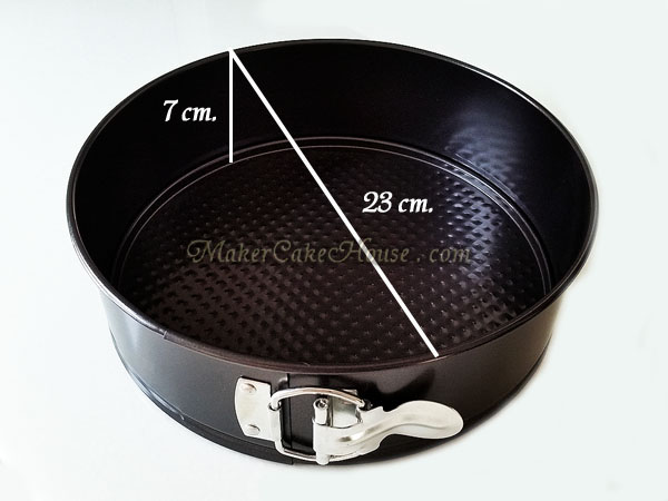 พิมพ์เค้กสแตนเลสถอดก้นได้ ขนาด 3 ปอนด์