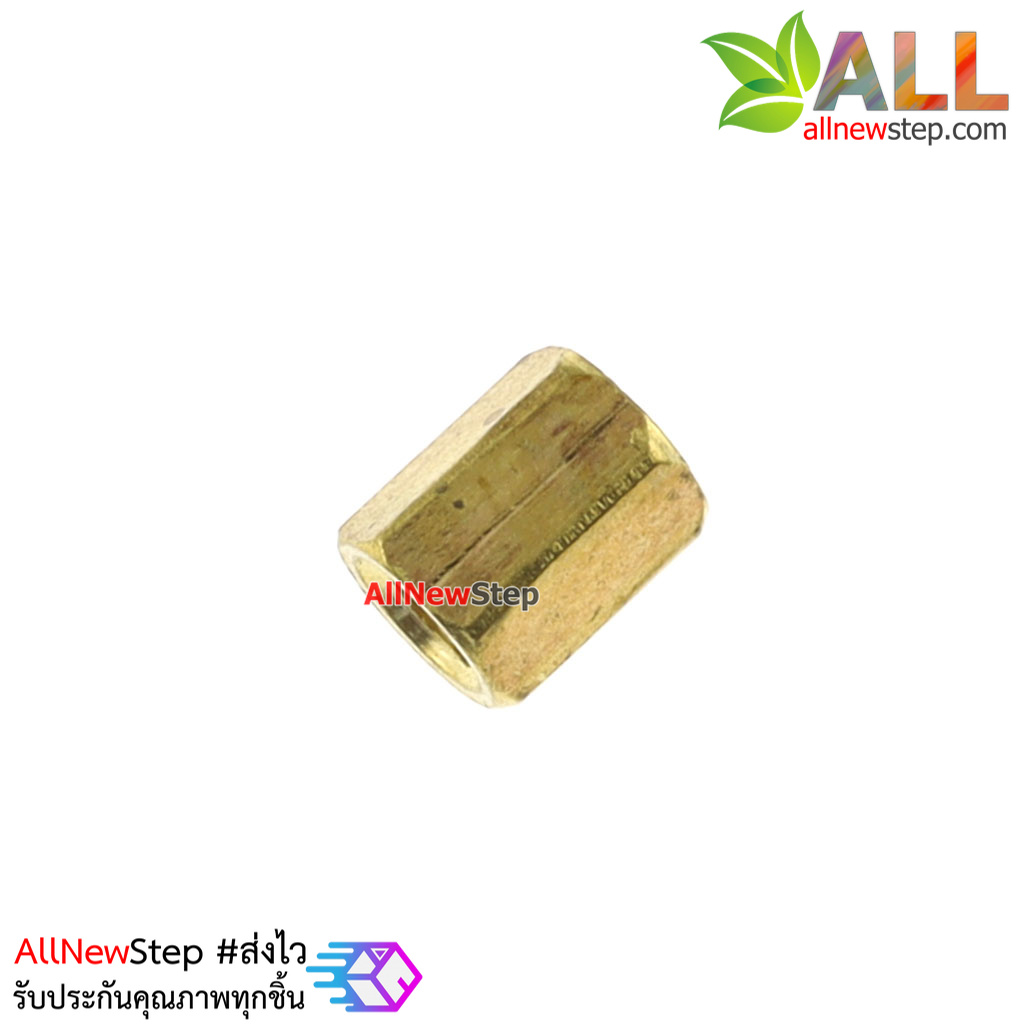 Pillars Nut M3 น็อตตัวเมีย ทองเหลืองแบบยาว 6mm
