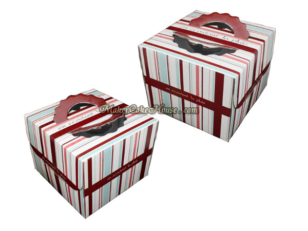 กล่องใส่เค้กสีสันน่ารัก ขนาด 2 ปอนด์