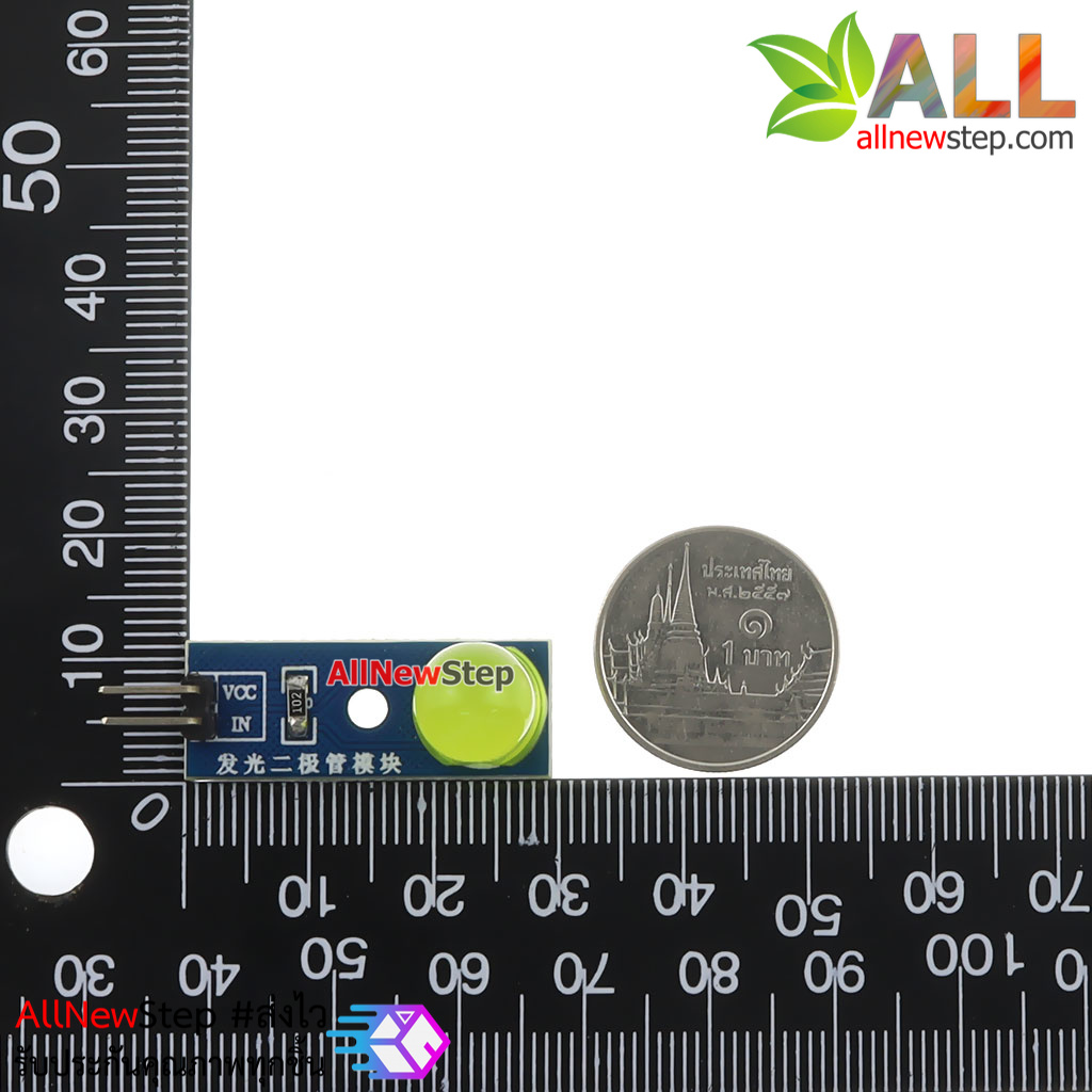 LED Module 10mm Indicator Light โมดูล LED 10mm สีเหลือง