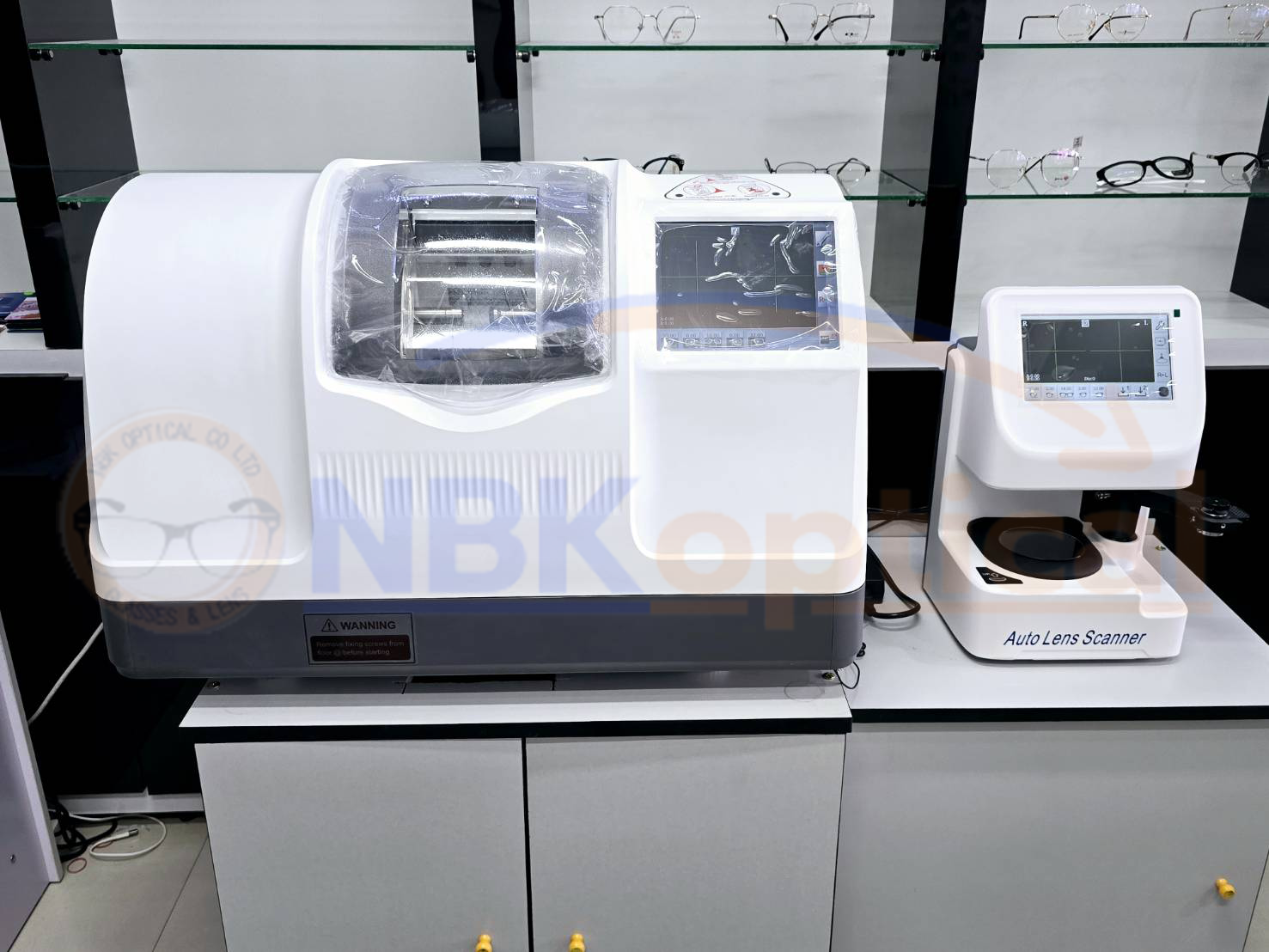 SJG-1000AK Full automatic Edger machine เครื่องเจียรเลนส์ออโต้ไม่เจาะบล็อก