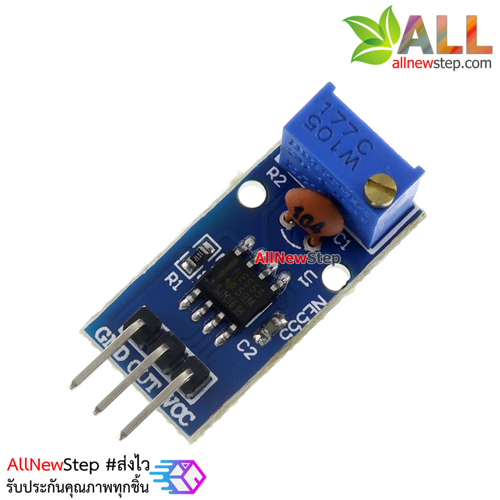 NE555 frequency adjustable pulse generator module