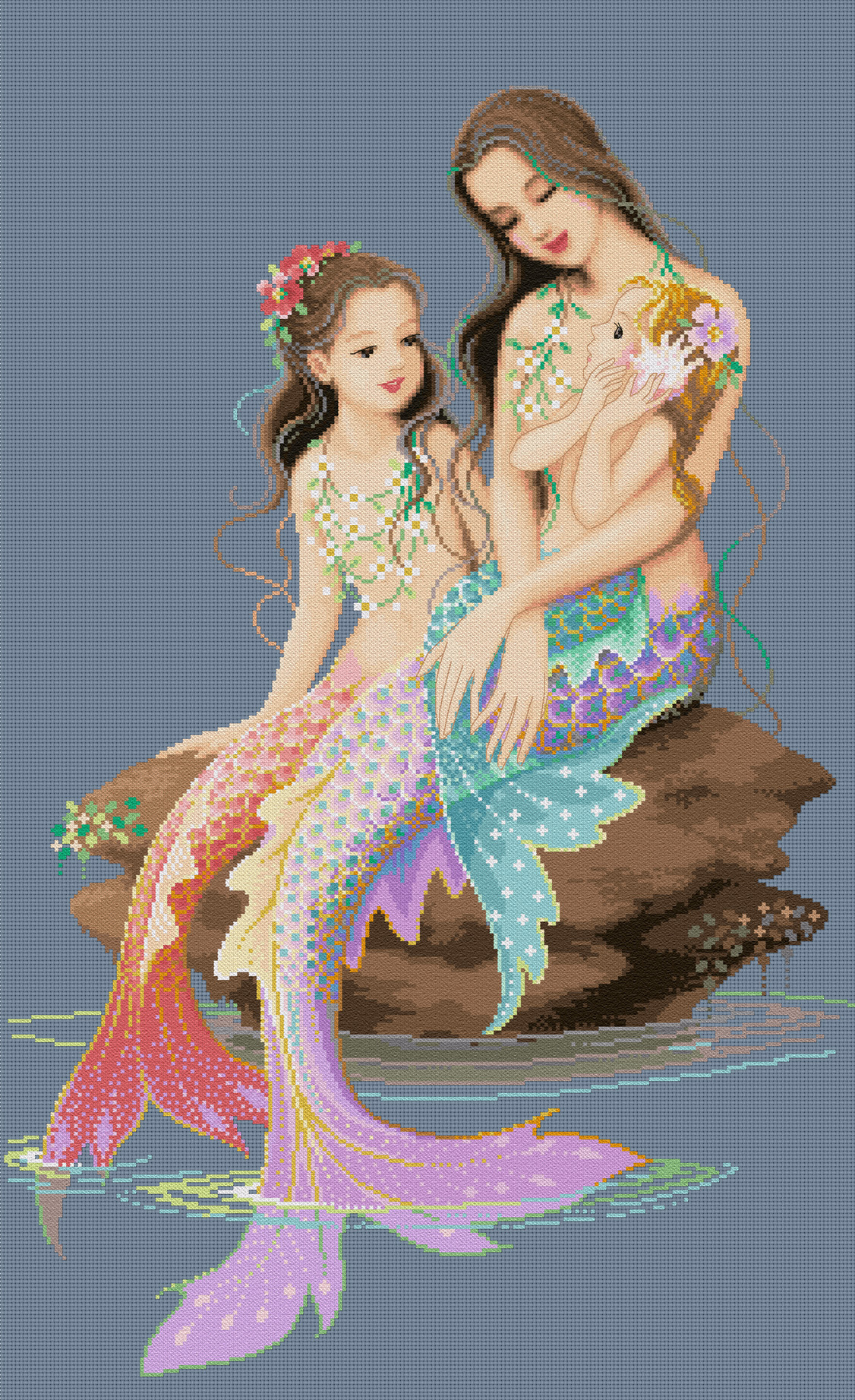 Jasmine ชุดปักครอสติช Mommy Mermaid