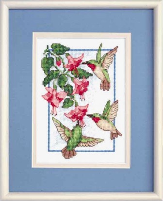 Dimensions ชุดปัก Hummingbirds & Fuchsia