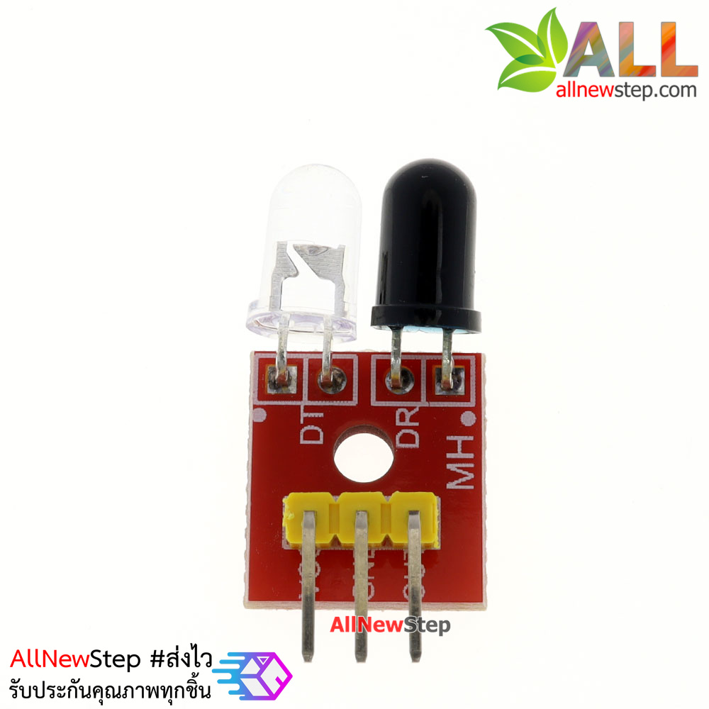 Tracking Sensor 4 Channal for Smart Car เซนเซอร์ตรวจจับเส้น ขาว ดำ 4 จุดแยกอิสระ สำหรับ Smart Car