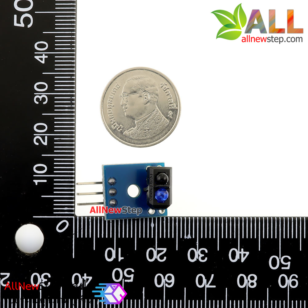 เซนเซอร์ infrared reflectance sensor Obstacle avoidance module track sensor ตรวจจับ 2 จุด สำหรับ smart car พร้อมสายไฟ