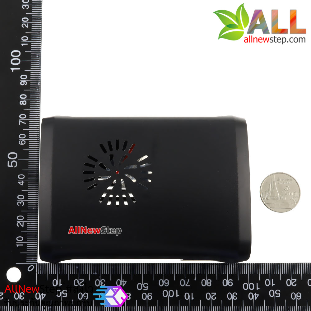 Raspberry Pi 2/3 shell case box black กล่อง เคส Raspberry Pi 2/3 สีดำ ติดพัดลมเพิ่มได้