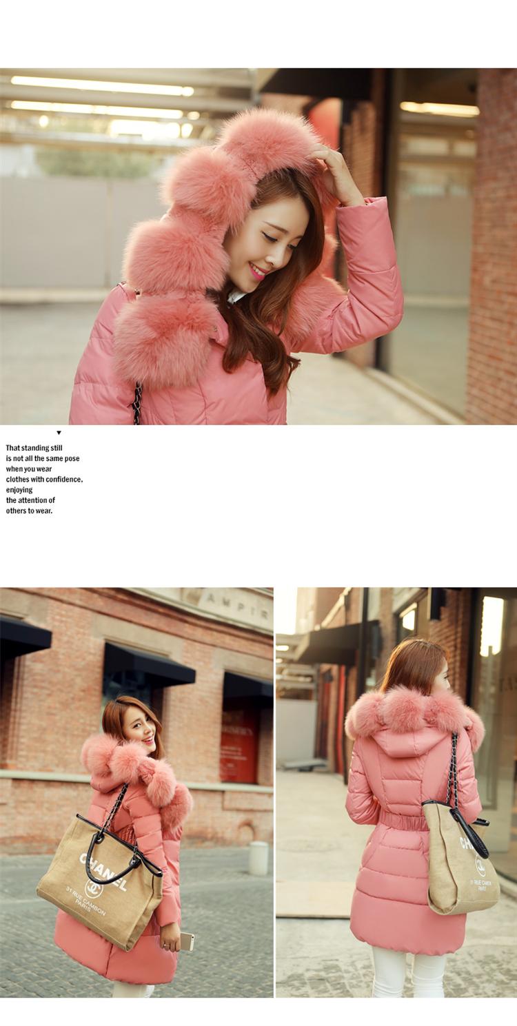 ***พร้อมส่ง size S***เสื้อโค้ทกันหนาวสีชมพูบรรจุ cotton แขนยาว รอบฮู๊ดตกแต่งขนเฟอร์ปอมๆล้อมรอบ ติดซิปด้านหน้า คาดเข็มขัดได้ สวยเหมือนแบบค่ะ