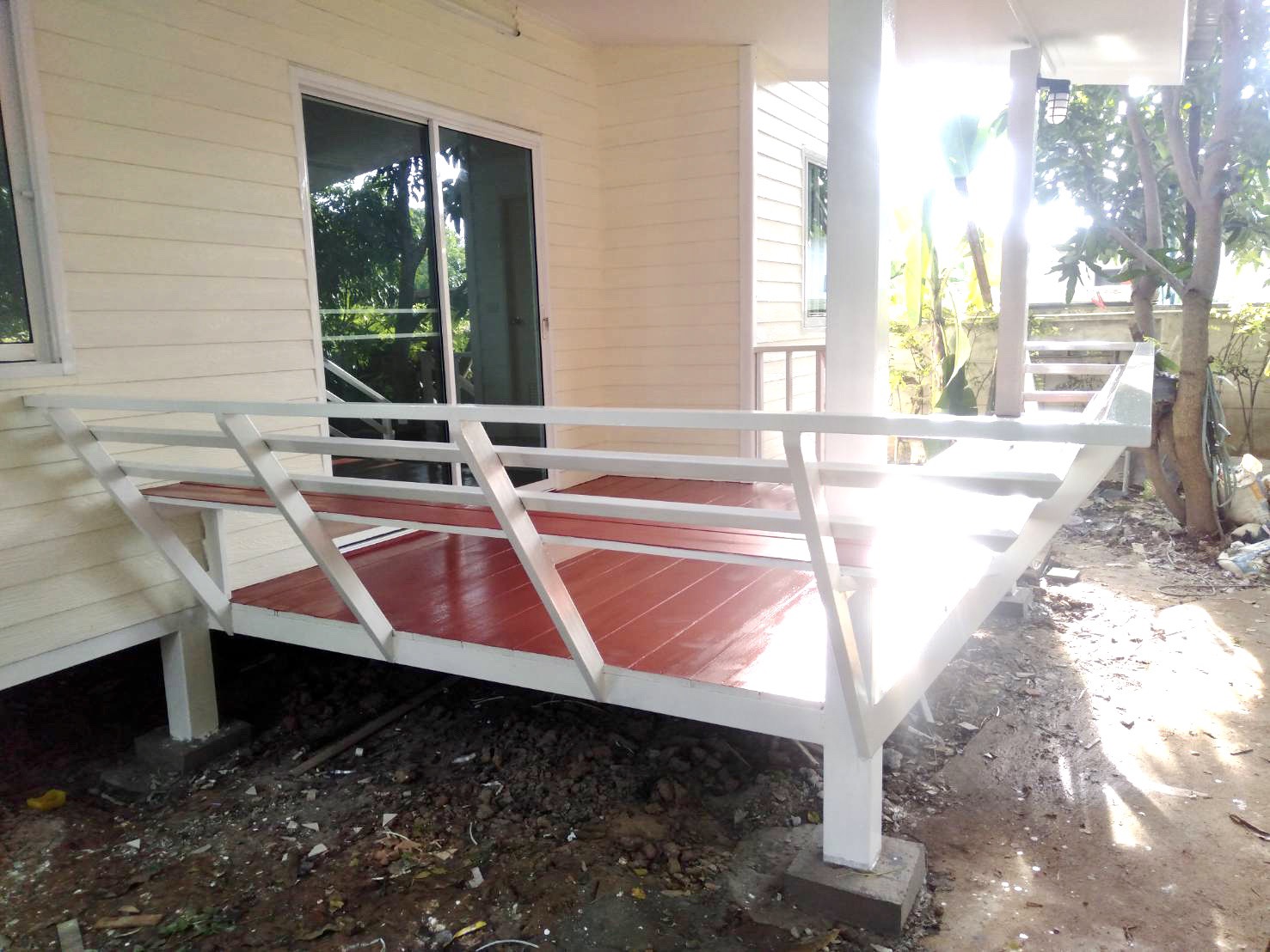 บ้านน็อคดาวน์ สไตล์โมเดิร์น ขนาดบ้าน 4*8 เมตร พร้อมระเบียง 2*3 เมตร ราคา 360,000 บาท