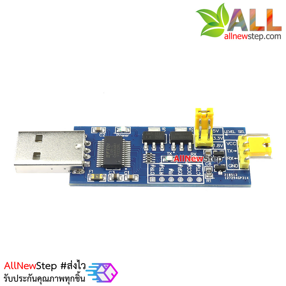 FT232RL โมดูลแปลงสัญญาณ USB to TTL Serial Uart 5V/3.3V/1.8V LEVEL download FT232RL Serial module