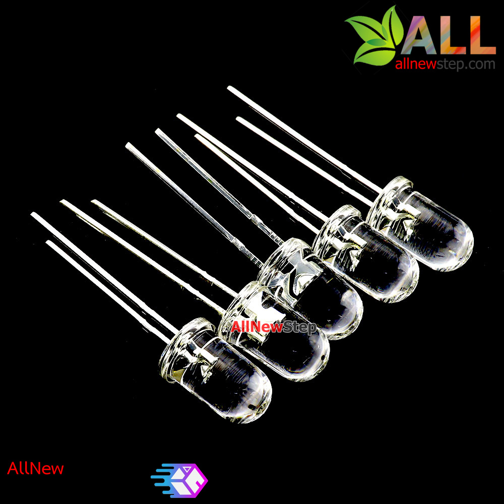LED violet 5mm แสงไวโอเลต สำหรับตรวจสอบธนบัตร จำนวน 5 ดวง