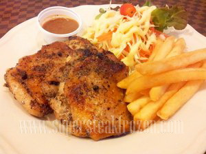 สเต็กไก่พริกไทยดำ แพ็คละ 5 ชิ้น