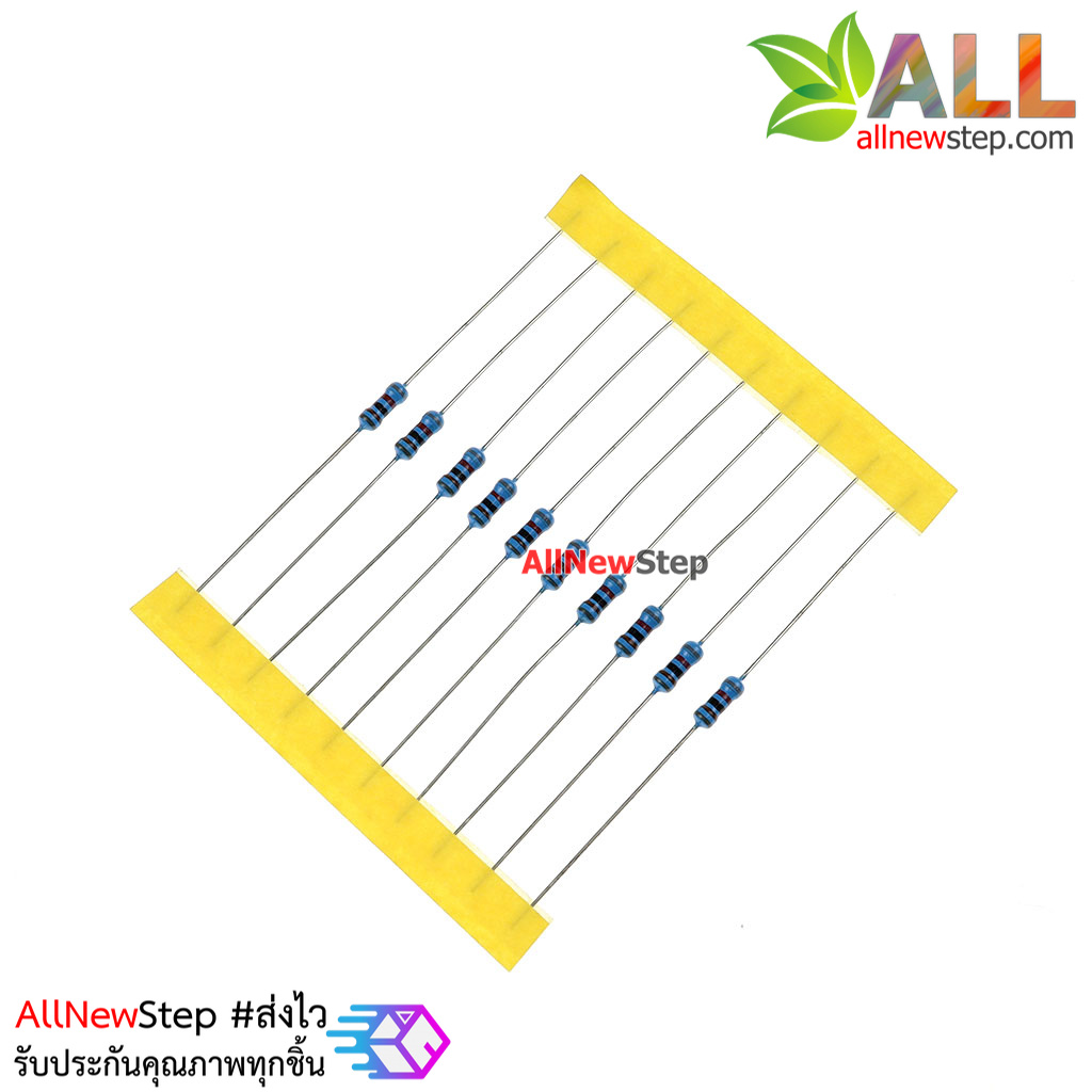 ตัวต้านทาน 8.2 K 1/4W Metal film 8.2k 1% จำนวน 10 ชิ้น