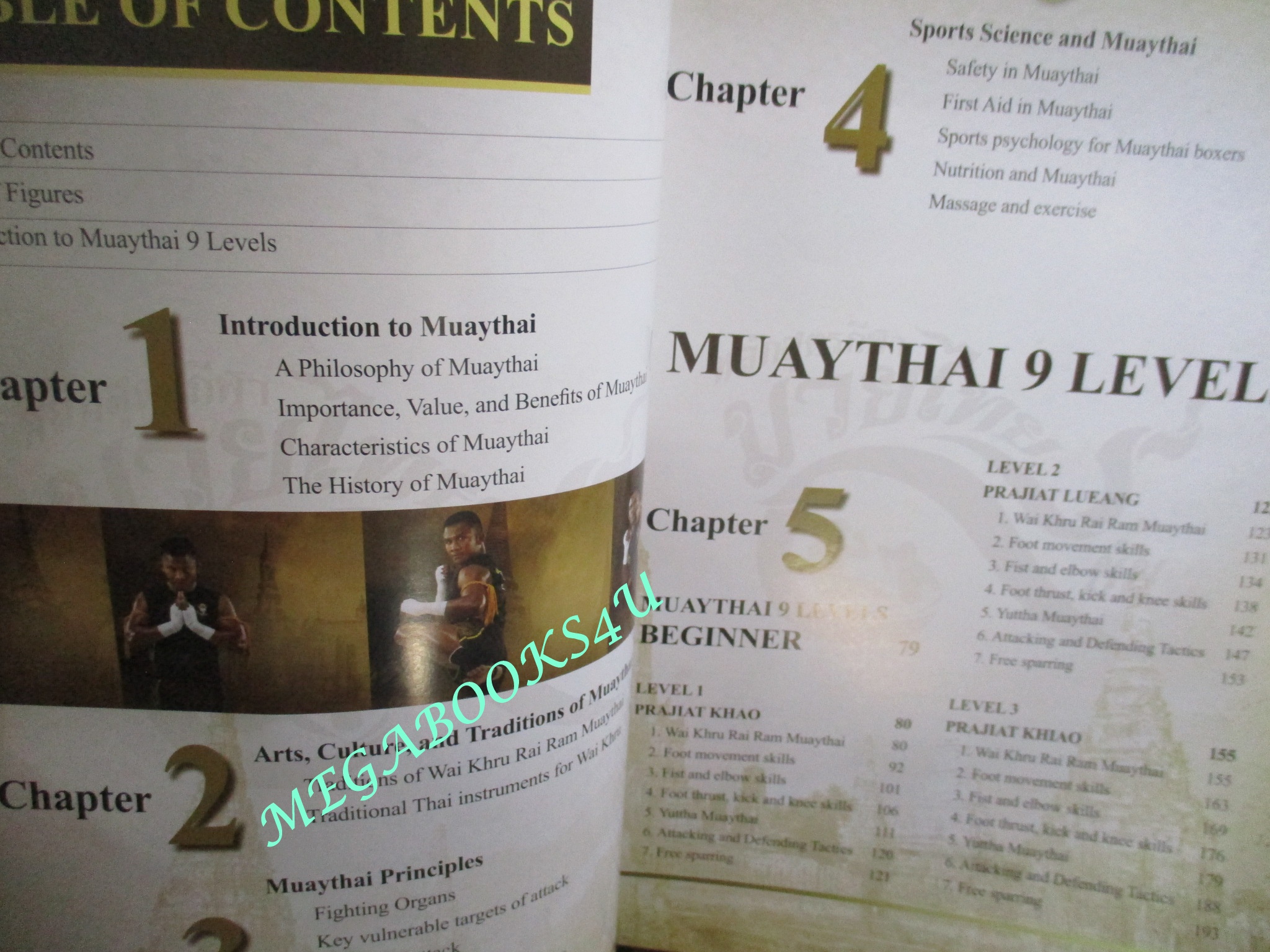 หนังสือ แม่ไม้มวยไทย หลักสูตรมวย 9 ขั้น MUAYTHAI 9 LEVELS