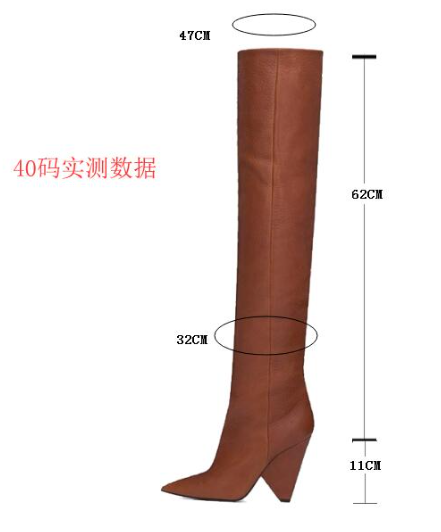 รองเท้าบูทหนังปลายแหลมแบบดาราใส่กันเยอะ ไซต์ 34-43 มีหนังเงาดำ/น้ำตาลหนังด้านดำ/น้ำตาล/ฟ้าอมเขียว