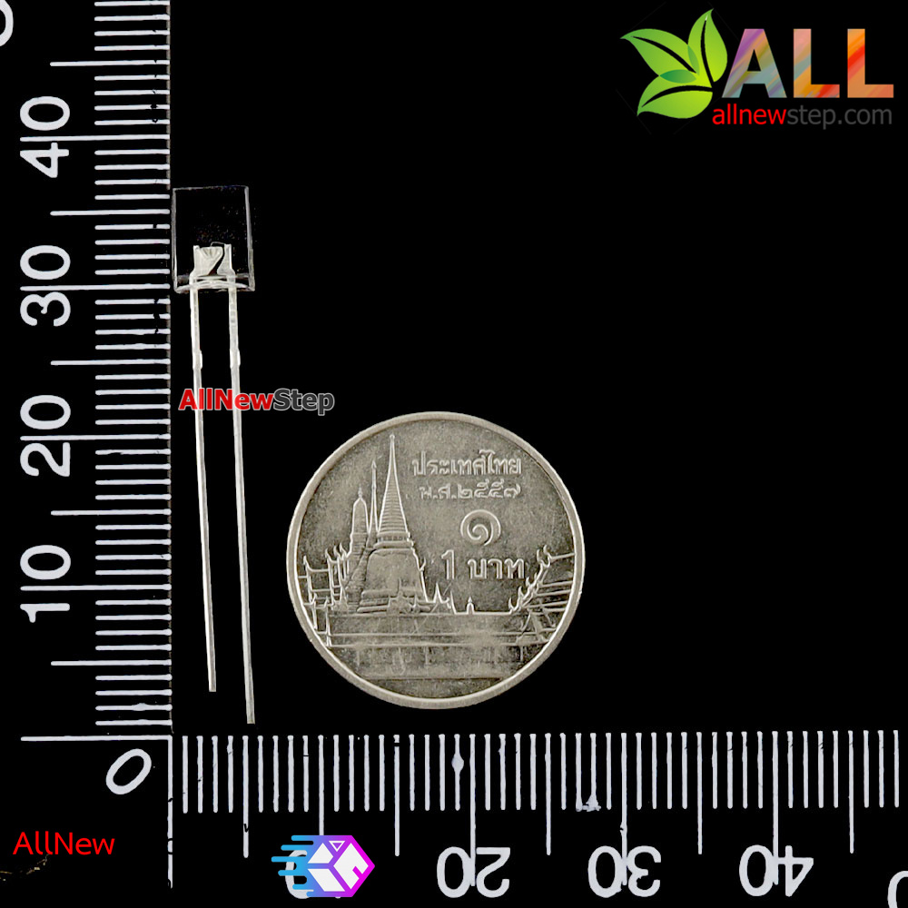 LED แบบเหลี่ยม LED เหลี่ยม สีเหลือง จำนวน 5 ชิ้น