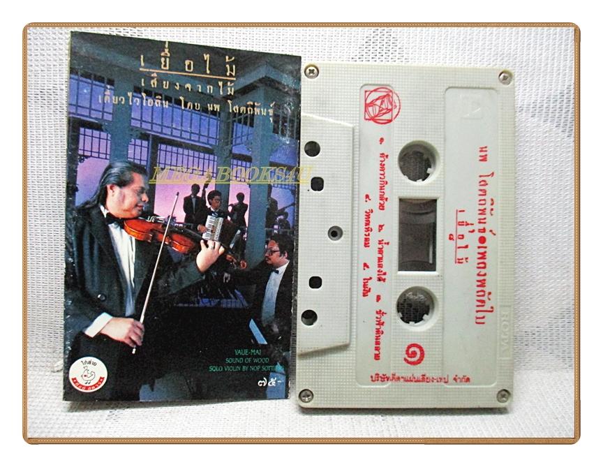 เทปเพลงไทยสากล เยื่อไม้ ชุด เสียงจากไม้ เดี่ยวไวโอลิน โดย นพ โสตถิพันธุ์