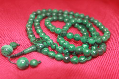 สร้อยประคำหินมาลาไคท์ ( Malachite )