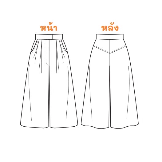 แพทเทิร์นเซต เสื้อครอป + กางเกงขาบาน 5 ส่วน ซื้อแยกหรือซื้อยกเซตได้ค่ะ