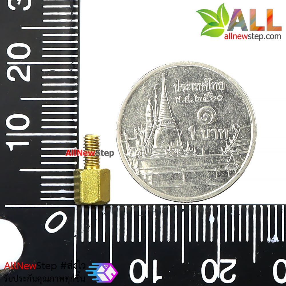 น็อต m2.5 5+5mm