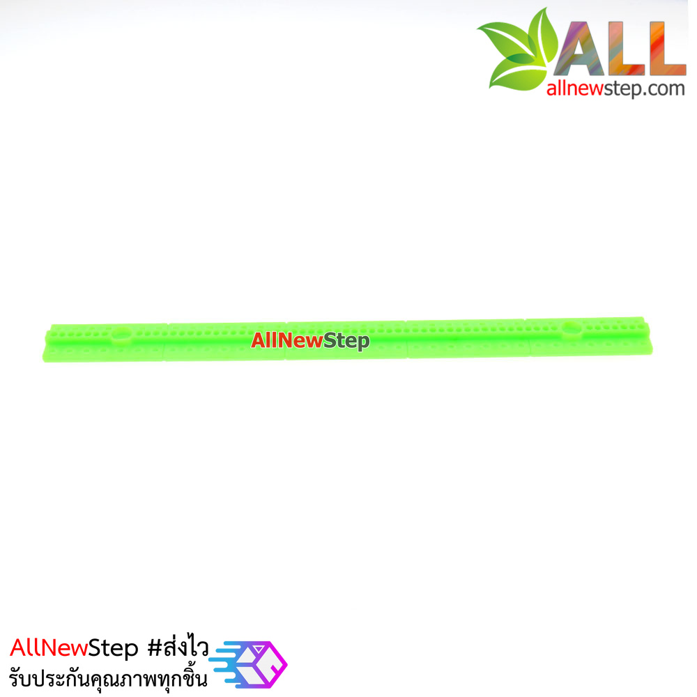 ABS plastic long bar blocks universal plate ขนาด 1.5x17.4cm สีเขียว
