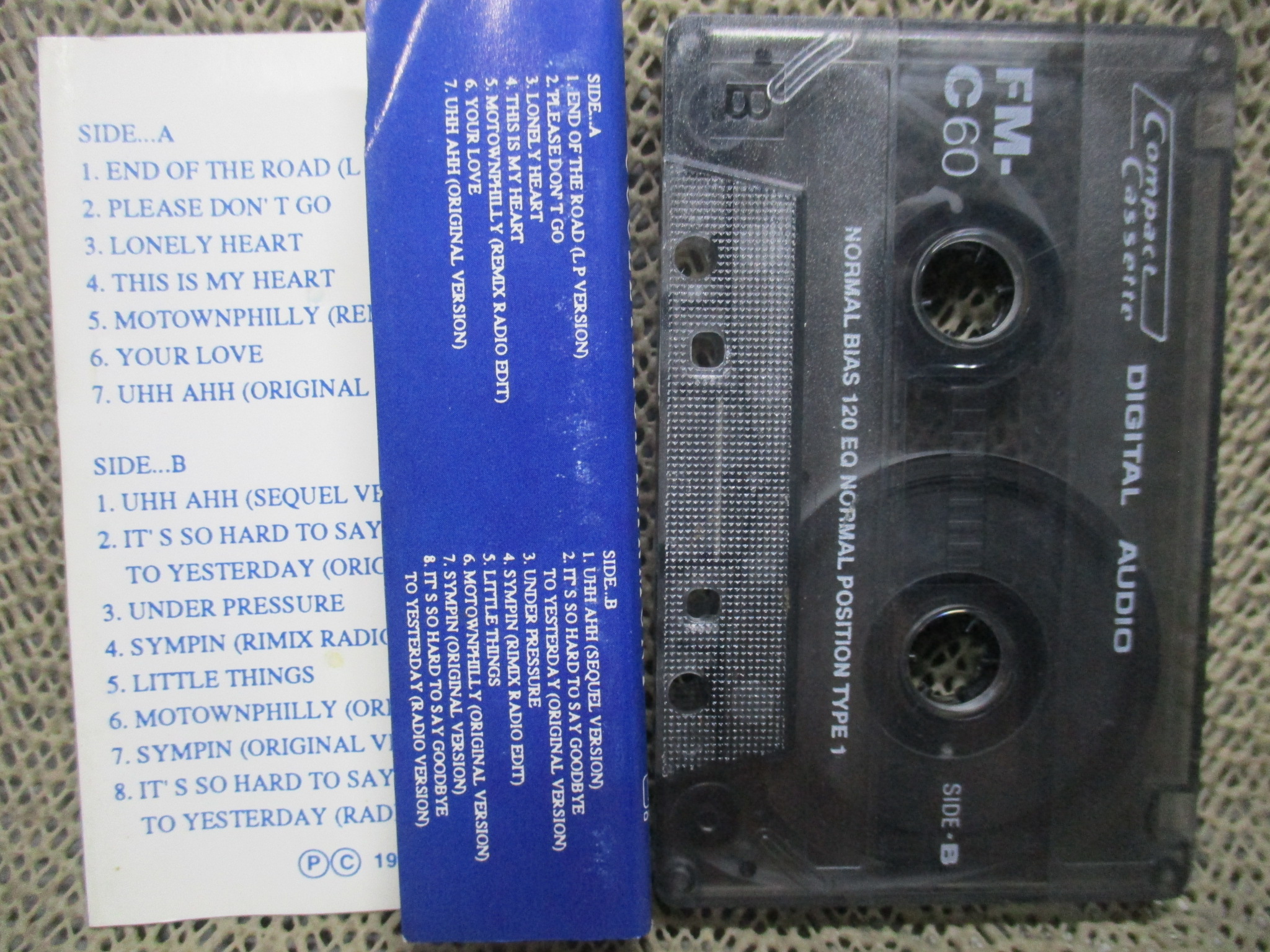 เทปเพลงสากล BOYZ II MEN - COLEY HIGH HARMONY