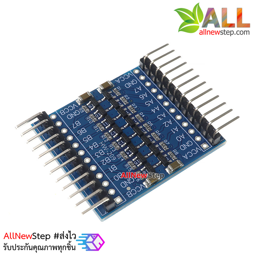 โมดูลแปลงสัญญาณ 3.3V-5V 8 ช่อง logic Bi-directional logical voltage conversion 3.3V-5V IIC UART SPI TTL module